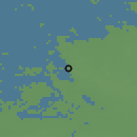 Shaded relief of the 49 km around Woensdrecht, drawn from the GMTED2010 grid