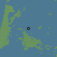 Shaded relief of the 49 km around Wormerland, drawn from the GMTED2010 grid