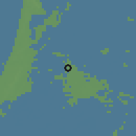 Shaded relief of the 49 km around Zaanstad, drawn from the GMTED2010 grid