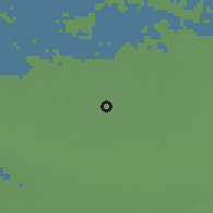 Shaded relief of the 49 km around Zundert, drawn from the GMTED2010 grid