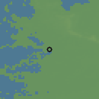 Shaded relief of the 49 km around Culemborg, drawn from the GMTED2010 grid