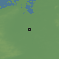 Shaded relief of the 49 km around Deventer, drawn from the GMTED2010 grid