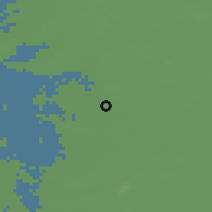 Shaded relief of the 48 km around De Wolden, drawn from the GMTED2010 grid