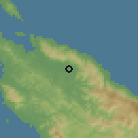 Shaded relief of the 58 km around Ouégoa, drawn from the GMTED2010 grid