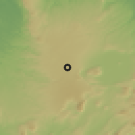 Shaded relief of the 54 km around Mamaku, drawn from the GMTED2010 grid