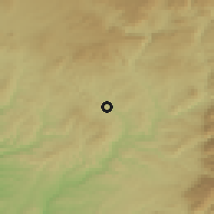 Shaded relief of the 53 km around Taihape, drawn from the GMTED2010 grid