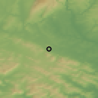 Shaded relief of the 51 km around Clinton, drawn from the GMTED2010 grid