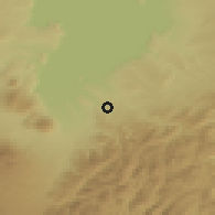 Shaded relief of the 54 km around Turangi, drawn from the GMTED2010 grid