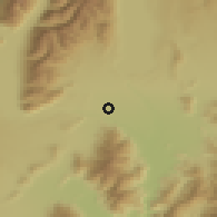 Shaded relief of the 52 km around Twizel, drawn from the GMTED2010 grid
