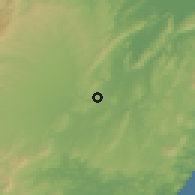 Shaded relief of the 53 km around Waipawa, drawn from the GMTED2010 grid