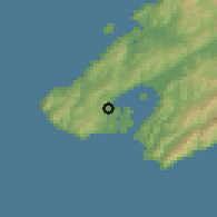 Shaded relief of the 53 km around Wellington, drawn from the GMTED2010 grid