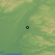 Shaded relief of the 51 km around Wyndham, drawn from the GMTED2010 grid