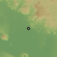 Shaded relief of the 60 km around San Francisco, drawn from the GMTED2010 grid