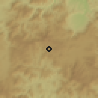 Shaded relief of the 60 km around San Rafael del Norte, drawn from the GMTED2010 grid