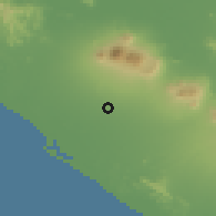 Shaded relief of the 60 km around Chichigalpa, drawn from the GMTED2010 grid