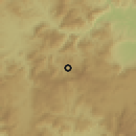 Shaded relief of the 60 km around San Sebastián de Yalí, drawn from the GMTED2010 grid