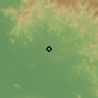 Shaded relief of the 60 km around Somotillo, drawn from the GMTED2010 grid