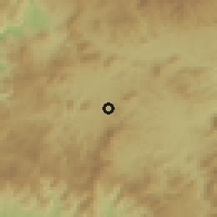 Shaded relief of the 60 km around Somoto, drawn from the GMTED2010 grid