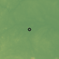 Shaded relief of the 60 km around Tortuguero, drawn from the GMTED2010 grid