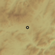 Shaded relief of the 59 km around Ciudad Antigua, drawn from the GMTED2010 grid