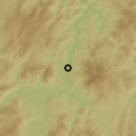 Shaded relief of the 60 km around Wiwilí, drawn from the GMTED2010 grid