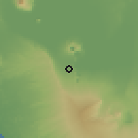 Shaded relief of the 60 km around Ciudad Sandino, drawn from the GMTED2010 grid