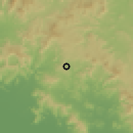 Shaded relief of the 60 km around Comalapa, drawn from the GMTED2010 grid