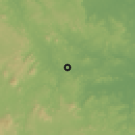 Shaded relief of the 60 km around El Ayote, drawn from the GMTED2010 grid