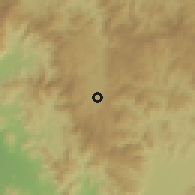 Shaded relief of the 60 km around Estelí, drawn from the GMTED2010 grid
