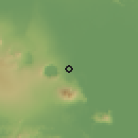 Shaded relief of the 60 km around Granada, drawn from the GMTED2010 grid