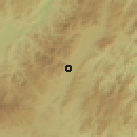 Shaded relief of the 59 km around Jalapa, drawn from the GMTED2010 grid