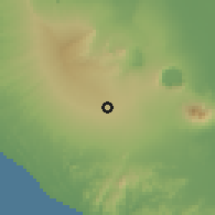 Shaded relief of the 60 km around Jinotepe, drawn from the GMTED2010 grid