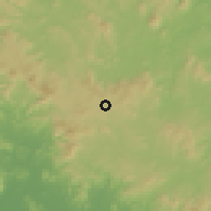 Shaded relief of the 60 km around La Libertad, drawn from the GMTED2010 grid