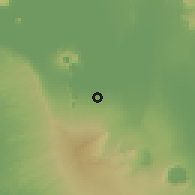 Shaded relief of the 60 km around Managua, drawn from the GMTED2010 grid