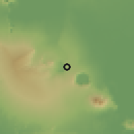 Shaded relief of the 60 km around Masaya, drawn from the GMTED2010 grid