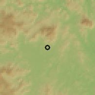 Shaded relief of the 60 km around Matiguás, drawn from the GMTED2010 grid