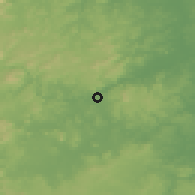 Shaded relief of the 60 km around Muelle de los Bueyes, drawn from the GMTED2010 grid