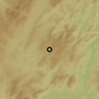 Shaded relief of the 59 km around Murra, drawn from the GMTED2010 grid