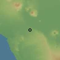 Shaded relief of the 60 km around Nagarote, drawn from the GMTED2010 grid