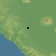 Shaded relief of the 60 km around Buenos Aires, drawn from the GMTED2010 grid