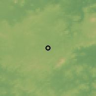 Shaded relief of the 60 km around Nueva Guinea, drawn from the GMTED2010 grid