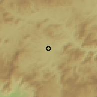 Shaded relief of the 60 km around Palacagüina, drawn from the GMTED2010 grid