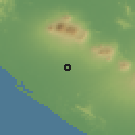Shaded relief of the 60 km around Posoltega, drawn from the GMTED2010 grid