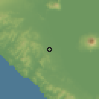 Shaded relief of the 60 km around Potosí, drawn from the GMTED2010 grid