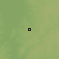 Shaded relief of the 60 km around Auna, drawn from the GMTED2010 grid