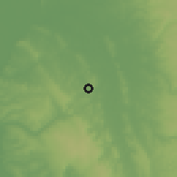 Shaded relief of the 60 km around Awka, drawn from the GMTED2010 grid