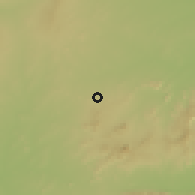 Shaded relief of the 60 km around Biliri, drawn from the GMTED2010 grid