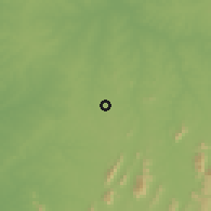 Shaded relief of the 60 km around Adikpo, drawn from the GMTED2010 grid