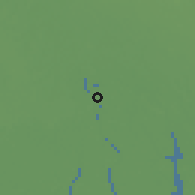 Shaded relief of the 60 km around Degema, drawn from the GMTED2010 grid