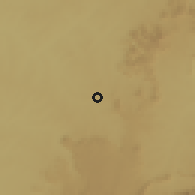 Shaded relief of the 60 km around Dogon Yaro, drawn from the GMTED2010 grid